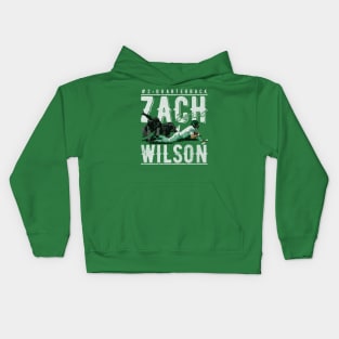 Zach Wilson New York J Touchdown Dive Kids Hoodie